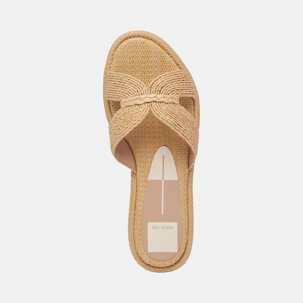 ATOMIC WIDE SANDALS LT NATURAL RAFFIA - image 10