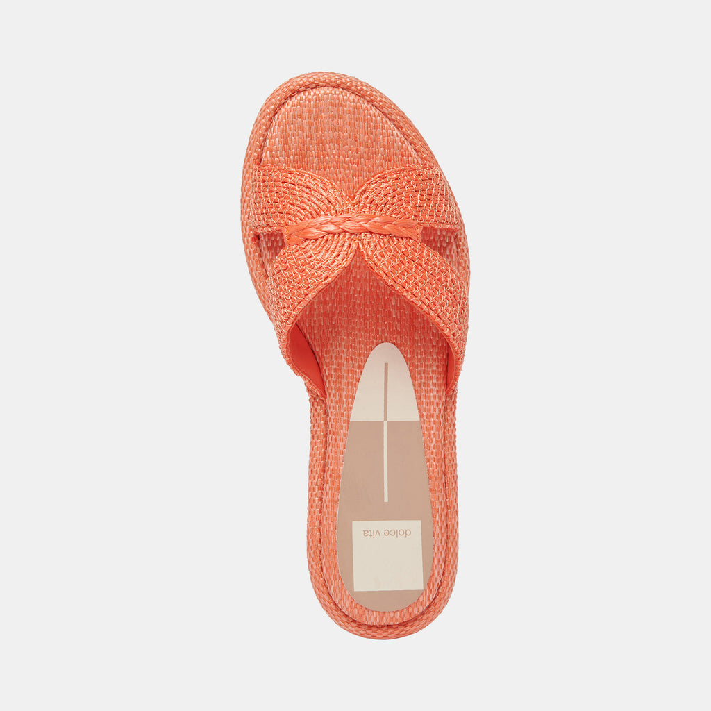 ATOMIC SANDALS ORANGE RAFFIA - image 9