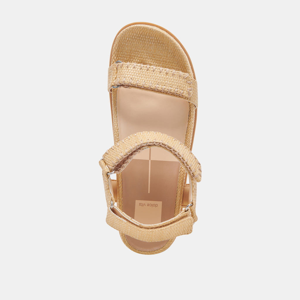 SENORA SANDALS LT NATURAL RAFFIA - image 8