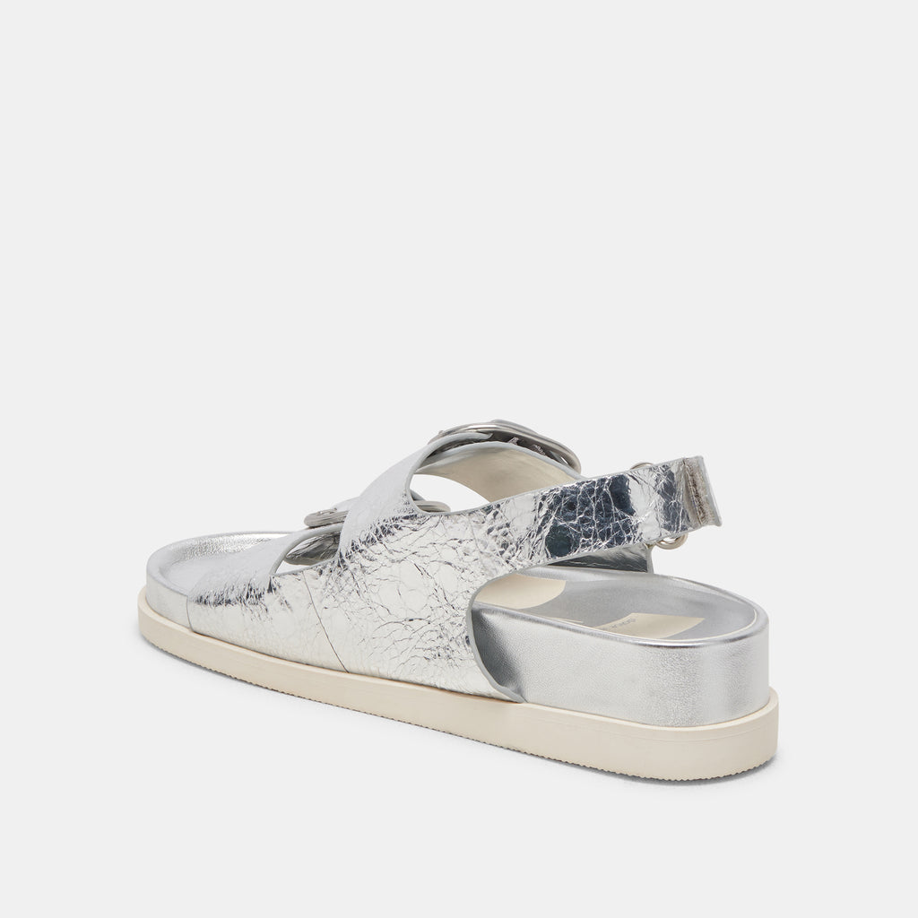 STARLA SANDALS SILVER DISTRESSED LEATHER - image 5