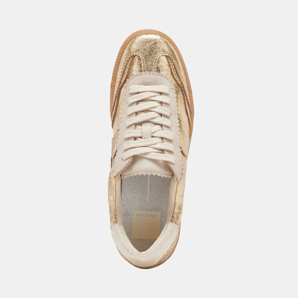 NOTICE SNEAKERS GOLD DISTRESSED LEATHER - image 8