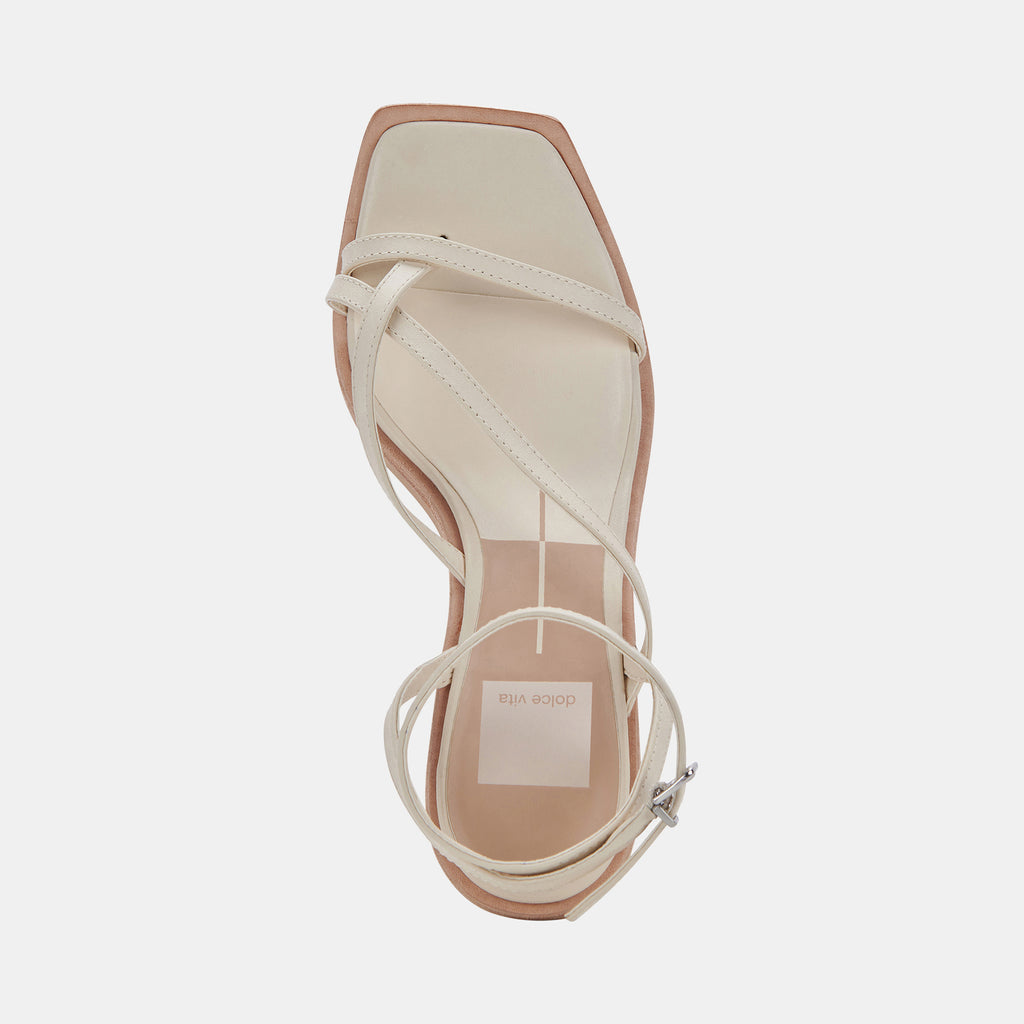 GEMINI WEDGES IVORY LEATHER - image 11