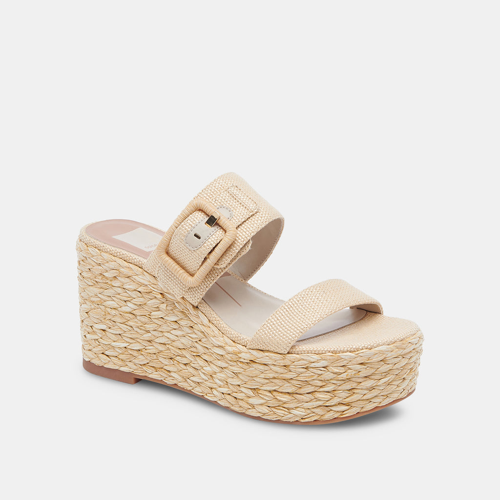 THORIN WEDGES NATURAL RAFFIA - image 3