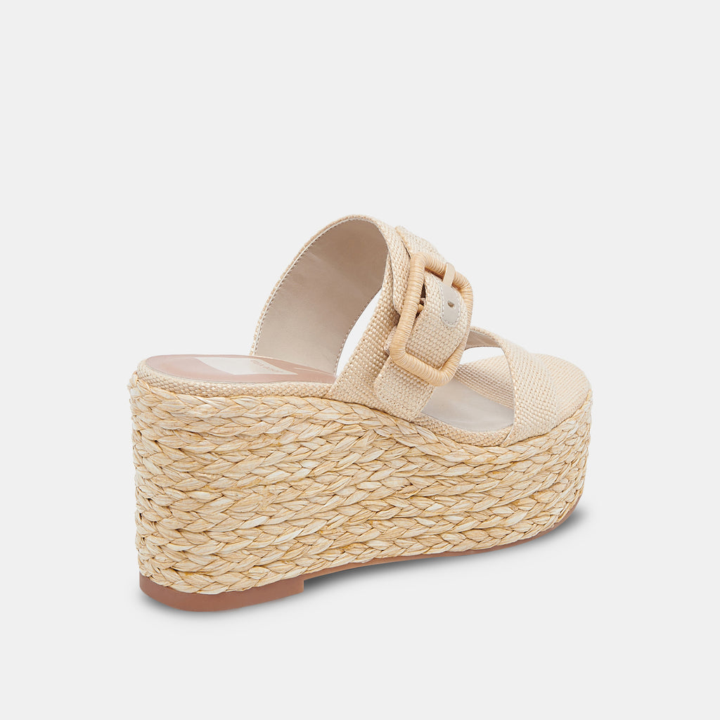 THORIN WEDGES NATURAL RAFFIA - image 5