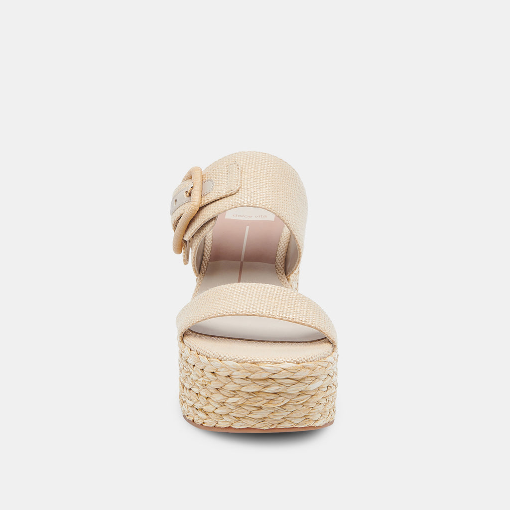 THORIN WEDGES NATURAL RAFFIA - image 9