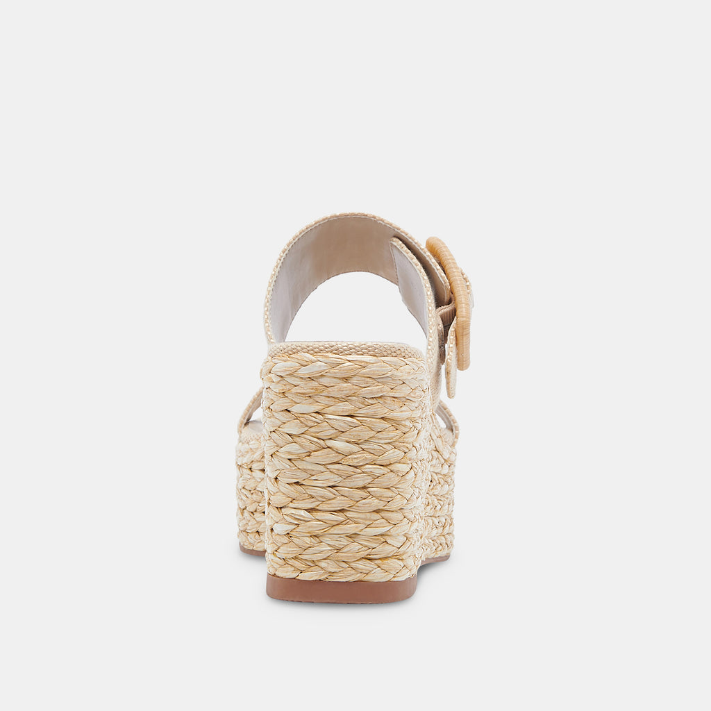 THORIN WEDGES NATURAL RAFFIA - image 10