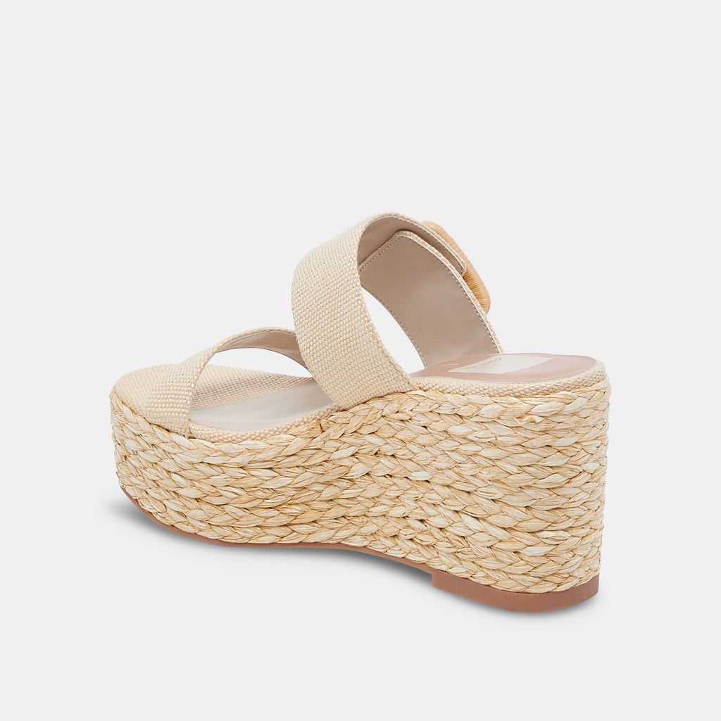 THORIN WEDGES NATURAL RAFFIA - image 8